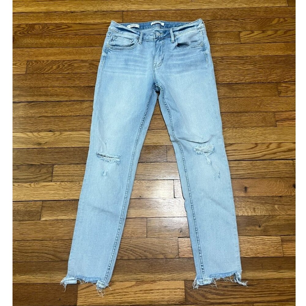 Light Blue Distressed Women's Jeans